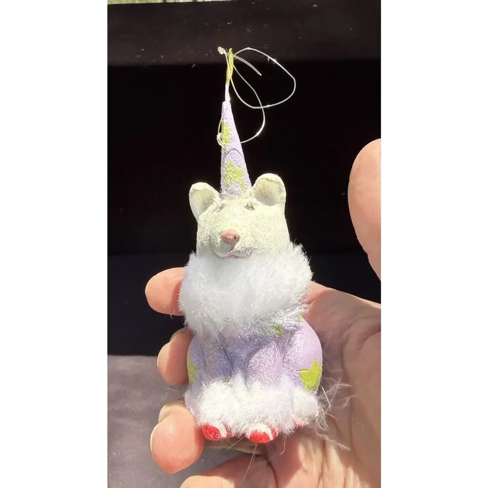 Dept. 56 Christmas Krinkles Pomeranian Dog Ornament by Patience Brewster K1